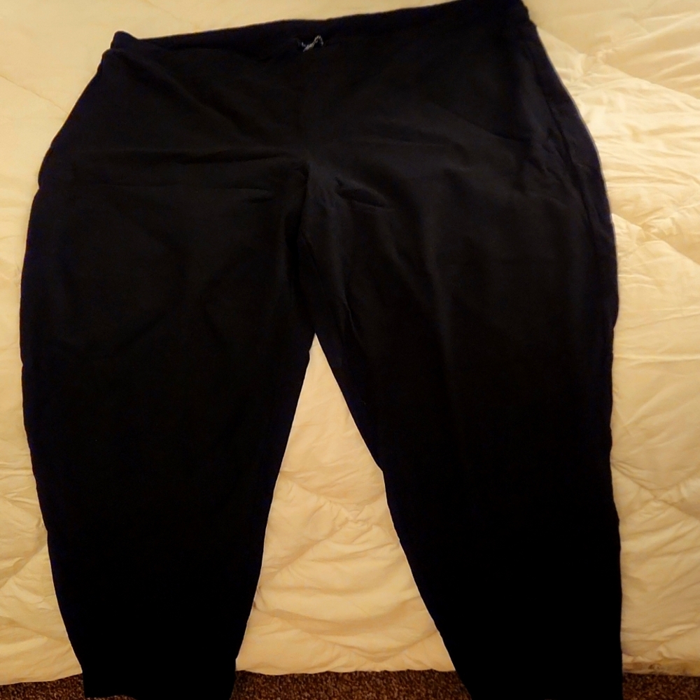 Eileen Fisher Women's Pullover Pants Stretch Viscose Blend Black Size XL
